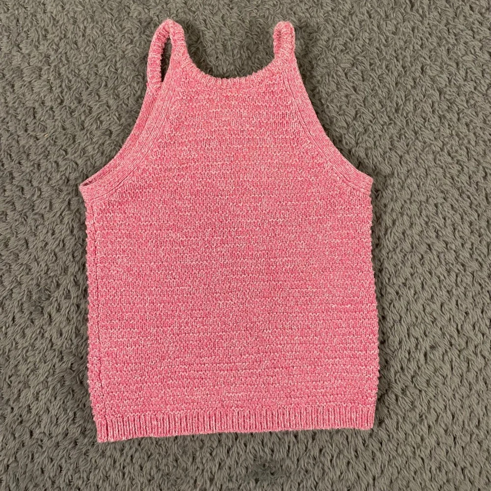 OshKosh B'Gosh Toddler Sweater Tank Top‎ Size 2T Pink Knit Metallic Shimmer